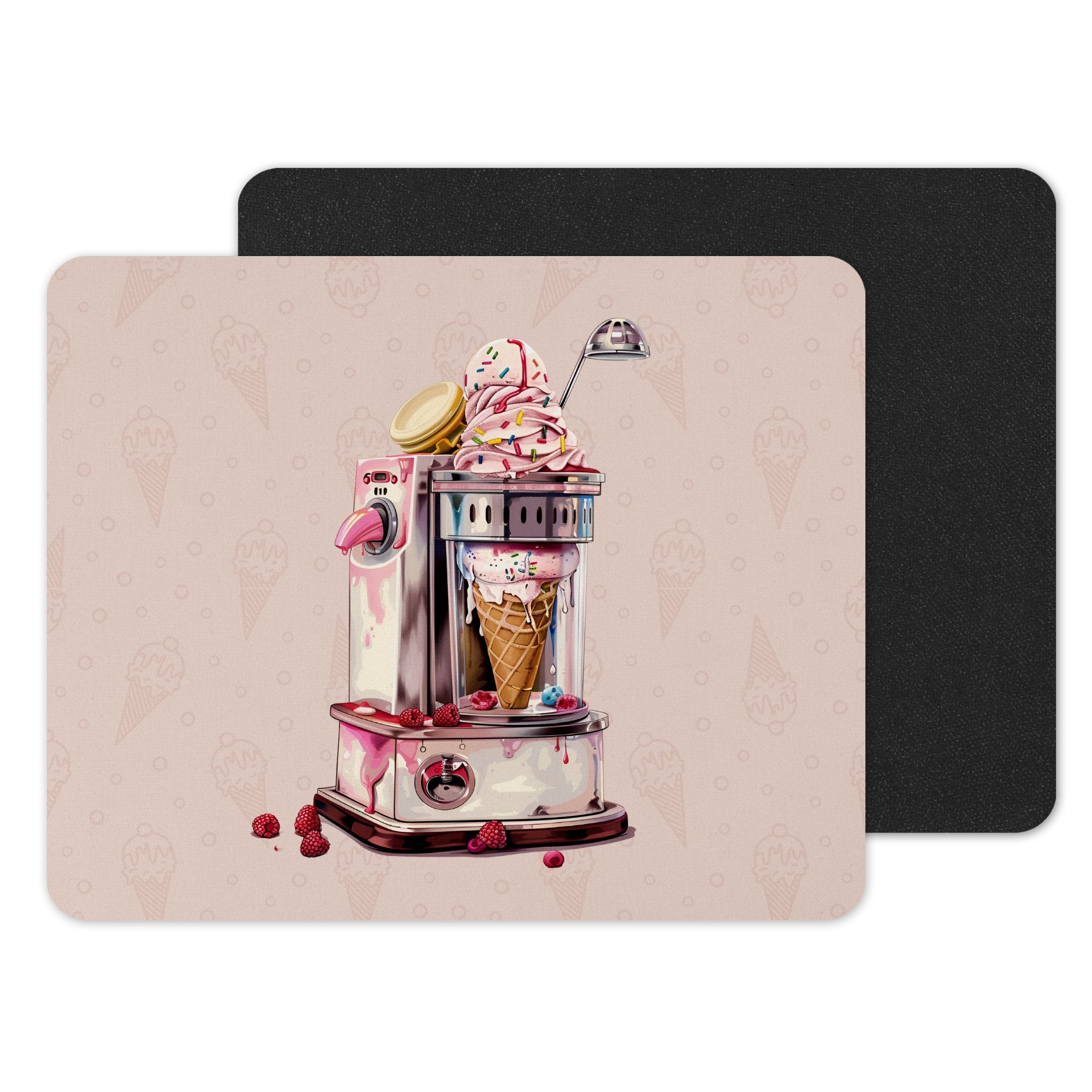 Vintage Ice Cream Machine Art Mousepad product type