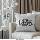 Earth Day Pillow, Stop Denying Pillow, Climate Change Pillow, Environmental Awareness Gift, Eco Friendly Decor, Earth Dying Pillow - Tawshia