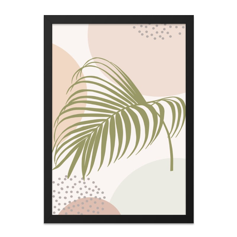 Palm Leaf Wall Art, Boho Decor, Tropical Print, Botanical Illustration, Minimalist Art Print, Home Decor, Aesthetic Room Decor - Tawshia