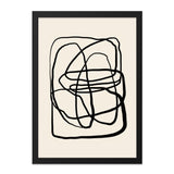 Abstract Line Art Wall Decor, Minimalist Print, Modern Art Poster, Neutral Wall Art, Contemporary Design, Home Decor, Framed Wall Art - Tawshia