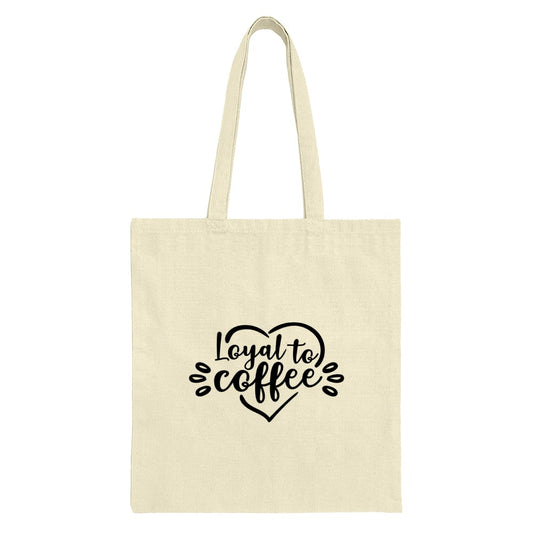 Loyal To Coffee Tote Bag, Coffee Lover Gift, Coffee Addict, Caffeine Fix, Gift for Her, Gift for Him, Trendy Tote, Daily Tote Bag - Tawshia