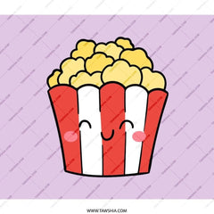 Popcorn Backpack, Cute Food Backpack, Kawaii Backpack, Snack Pack, Movie Night Backpack, Unique School Bag, Gift for Foodies - Tawshia