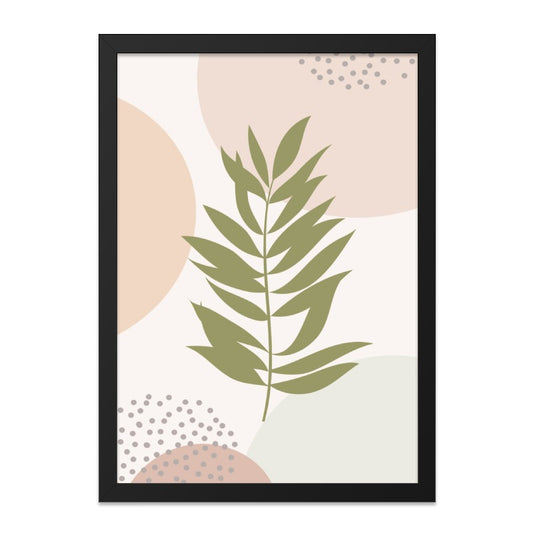 Minimalist Fern Wall Art, Abstract Botanical Print, Modern Boho Decor, Neutral Tone Art, Trendy Home Decor, Nature Inspired Art - Tawshia