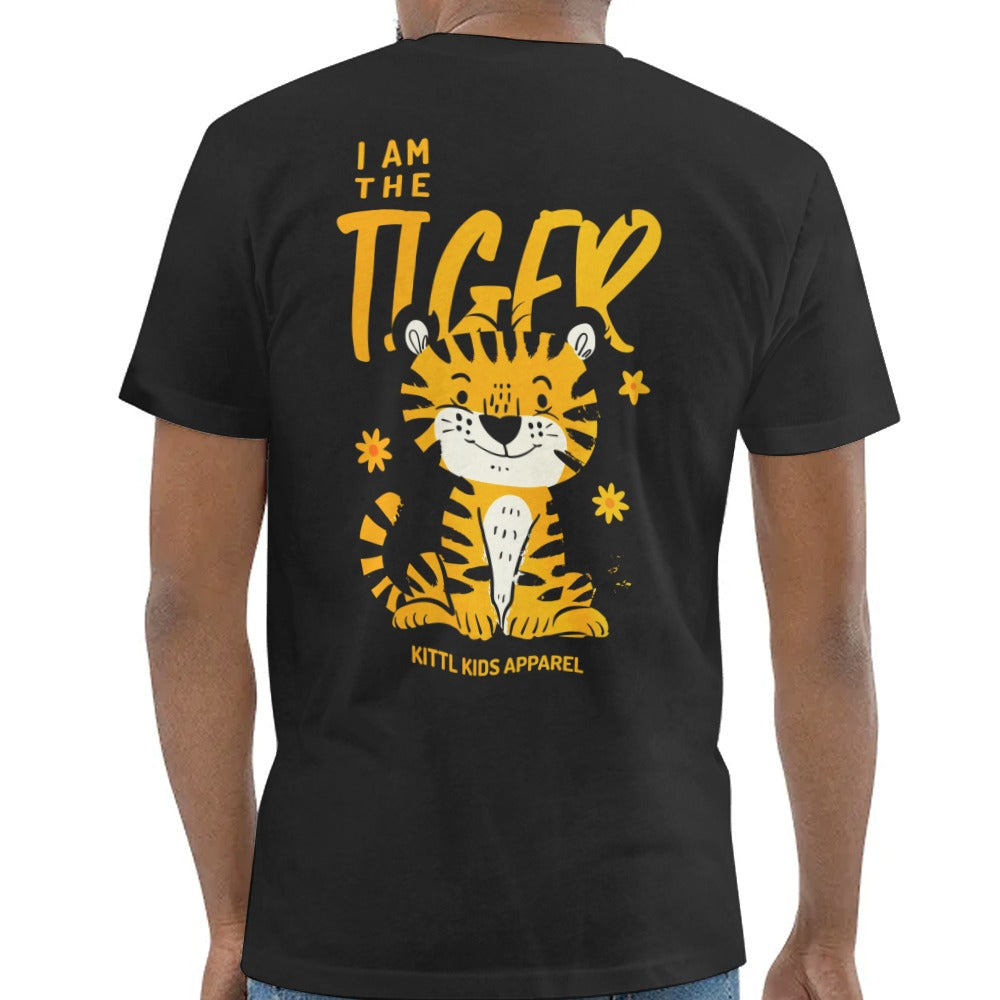 I am the Tiger Kittl Kids Apparel Black T-Shirt product type