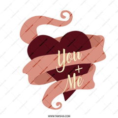 You and Me Mug, Love Mug, Cute Mug, Valentine's Gift, Gift for Her, Gift for Him, Coffee Mug, Tea Mug, Unique Mug, Home Decor - Tawshia