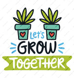 Let's Grow Together Mug, Plant Lover Gift, Gardening Coffee Cup, Inspirational Mug, Positive Vibes Mug, Cute Succulent Mug - Tawshia