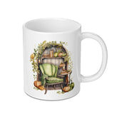 Autumn Cozy Chair Mug, Fall Decor Mug, Pumpkin Decor Mug, Cozy Fall Mug, Book Lover Mug, Home Decor Mug, Reading Nook Mug, Gift Mug - Tawshia