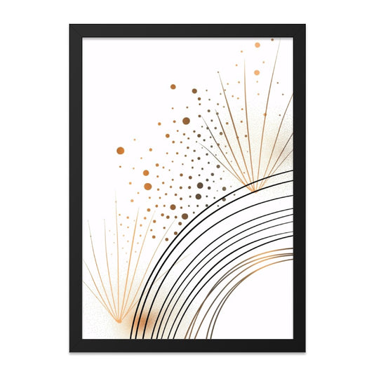 Abstract Gold Circles Wall Art, Modern Minimalist Print, Geometric Artwork, Elegant Home Decor, Contemporary Design, Wall Decor - Tawshia