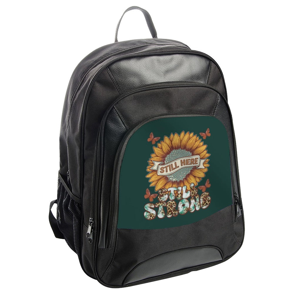 Still Here Still Strong Backpack, Sunflower Backpack, Butterfly Backpack, Floral Backpack, Women Backpack, Girls Backpack, Stylish Backpack - Tawshia