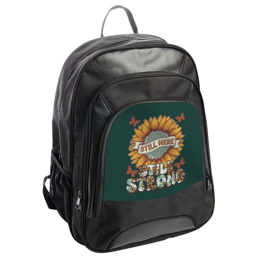 Still Here Still Strong Backpack, Sunflower Backpack, Butterfly Backpack, Floral Backpack, Women Backpack, Girls Backpack, Stylish Backpack - Tawshia