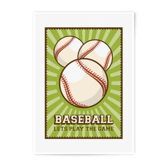 Baseball Photographic Print, Sports Art, Game Room Decor, Lets Play Ball, Baseball Lover Gift, Fan Art - Tawshia