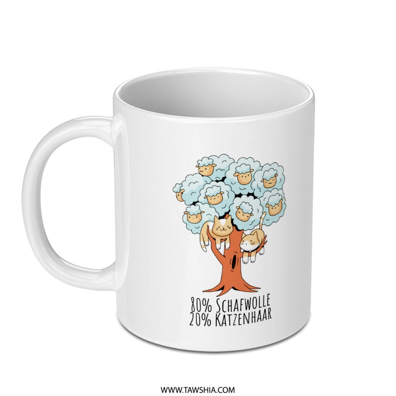 Funny Sheep and Cats Design Coffee Mug Product Type