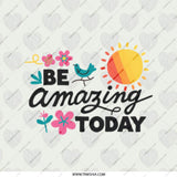 Be Amazing Today Mirror, Inspirational Gift, Pocket Mirror, Motivation Mirror, Cute Mirror, Self Care Gift, Gift For Her - Tawshia