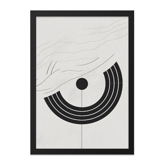 Minimalist Wall Art Print, Abstract Geometric Decor, Modern Home Art, Circle and Line Design, Neutral Wall Art, Contemporary Art Print - Tawshia