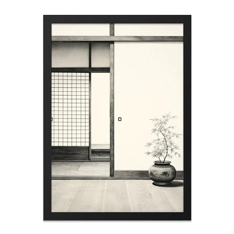 Japanese Wall Art, Zen Interior Print, Minimalist Decor, Asian Home Decor, Bamboo Wall Art - Tawshia