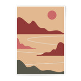 Abstract Landscape Photographic Print, Boho Wall Art, Minimalist Home Decor, Geometric Desert Scenery, Modern Art Print - Tawshia