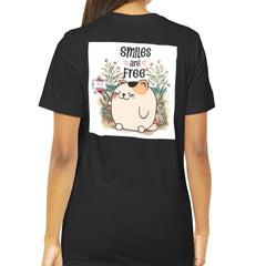 Smiles Are Free Adorable Cat Design Shirt product