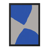 Minimalist Blue Shapes Wall Art, Abstract Art Print, Modern Home Decor, Contemporary Art, Unique Wall Decor, Statement Wall Art - Tawshia