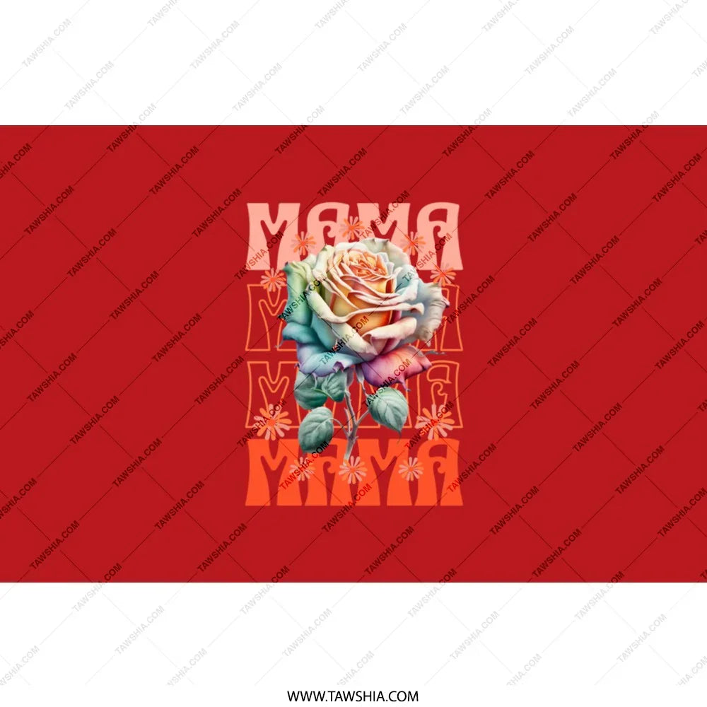 Mama Flower Rose Graphic Design Product