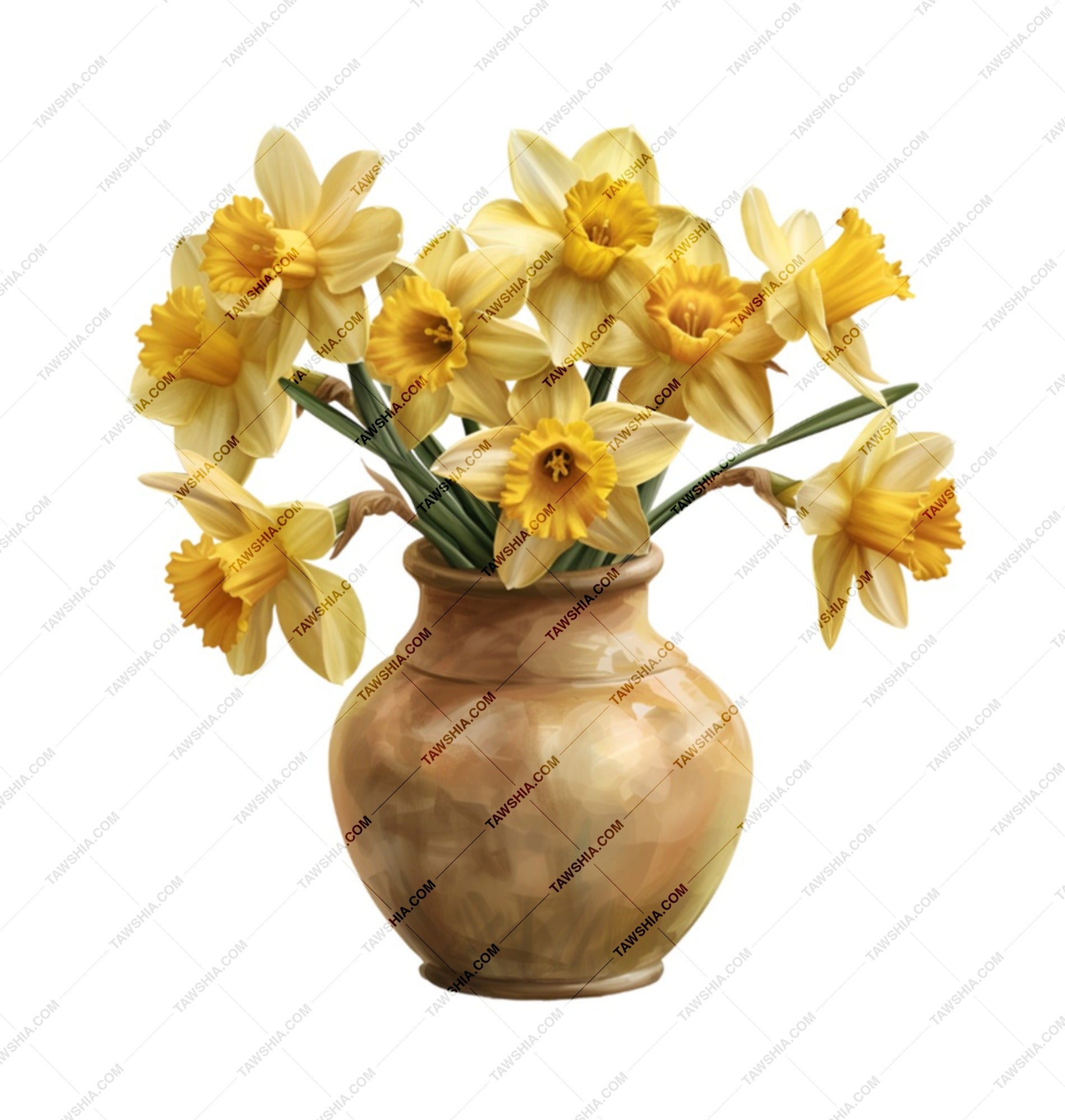 Daffodils Mug, Floral Mug, Spring Mug, Flower Mug, Botanical Mug, Kitchen Decor, Mother's Day Gift, Coffee Lover Gift - Tawshia