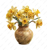 Daffodils Mug, Floral Mug, Spring Mug, Flower Mug, Botanical Mug, Kitchen Decor, Mother's Day Gift, Coffee Lover Gift - Tawshia