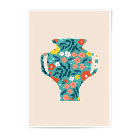 Floral Vase Photographic Print, Colorful Art Print, Still Life Photography, Home Decor, Modern Art, Wall Decor, Botanical Print, Flower - Tawshia