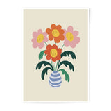 Floral Photographic Print, Flower Bouquet Art, Botanical Illustration, Home Decor, Modern Wall Art, Cute Flowers, Vase Art Print - Tawshia