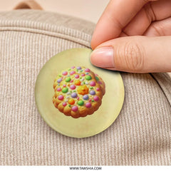 Cookie Pinback Button, Foodie Button, Sweet Treat Button, Dessert Button, Cute Pin, Collectible Button, Gift Idea, Badge, Unique Button - Tawshia