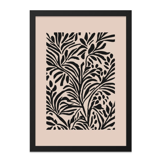 Botanical Wall Art, Modern Plant Print, Abstract Foliage Decor, Minimalist Art, Trendy Home Decor, Neutral Color Wall Art - Tawshia