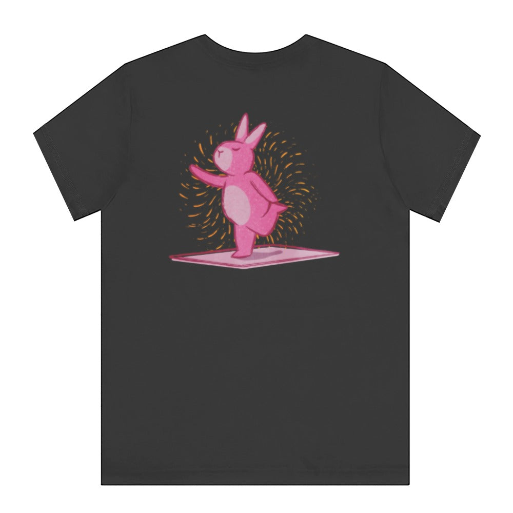 Cute Bunny Practicing Yoga Graphic Tee product type
