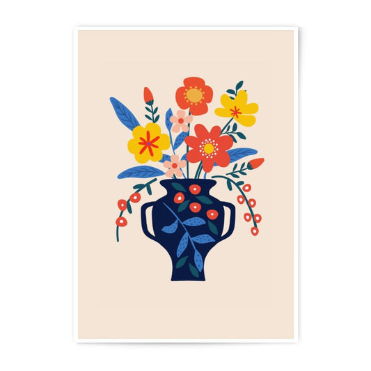 Floral Photographic Print, Vase Art Print, Flower Bouquet Print, Modern Art, Home Decor, Colorful Art Print, Trendy Wall Art - Tawshia