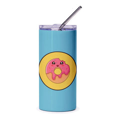 Kawaii Donut Tumbler, Cute Foodie Tumbler, Sweet Treat Tumbler, Funny Donut Tumbler, Gift for Donut Lovers, Kawaii Drinkware - Tawshia
