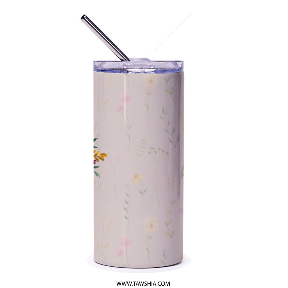 I Shoot People Camera Tumbler, Photography Lover Gift, Floral Camera Stainless Steel Tumbler, Photographer Tumbler, Gift for Photographers - Tawshia