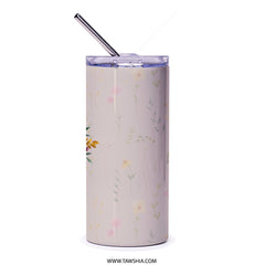I Shoot People Camera Tumbler, Photography Lover Gift, Floral Camera Stainless Steel Tumbler, Photographer Tumbler, Gift for Photographers - Tawshia