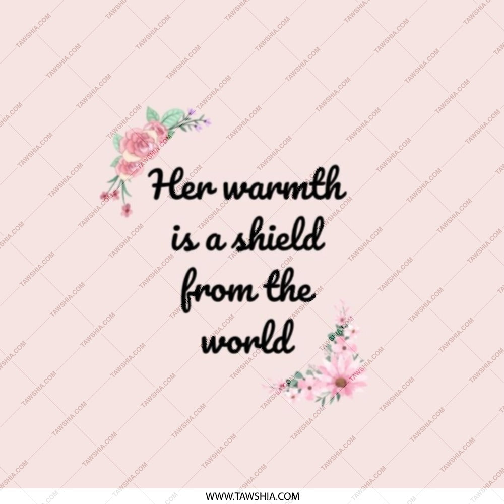 Floral Pocket Mirror, Her Warmth Quote Mirror, Gift For Her, Shield From The World Compact Mirror, Travel Mirror, Makeup Mirror - Tawshia