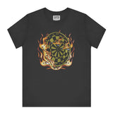 Flaming Dartboard Graphic Tee shirt product type