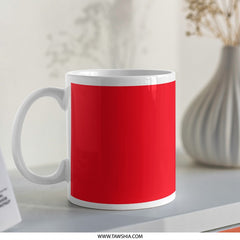 Vibrant Red Coffee Mug Perfect For Morning Beverage Product