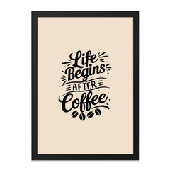 Life Begins After Coffee Motivational Quote product type