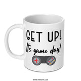 Gamer Mug, Get Up Its Game Day, Video Game Gift, Funny Gamer Mug, Gaming Addict Mug, Gift for Gamers, Gamepad Design Mug - Tawshia