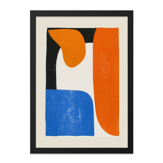Abstract Shapes Wall Art, Colorful Geometric Print, Modern Art Decor, Bold Wall Hanging, Contemporary Art Print, Living Room Art - Tawshia