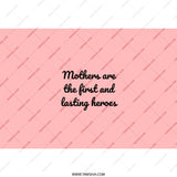 Mothers Day Tumbler, Gift For Mom, First Hero Tumbler, Mom Hero Quote Tumbler, Mothers Day Gift Idea, Pink Tumbler With Straw - Tawshia