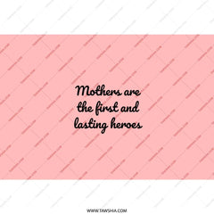 Mothers Day Tumbler, Gift For Mom, First Hero Tumbler, Mom Hero Quote Tumbler, Mothers Day Gift Idea, Pink Tumbler With Straw - Tawshia