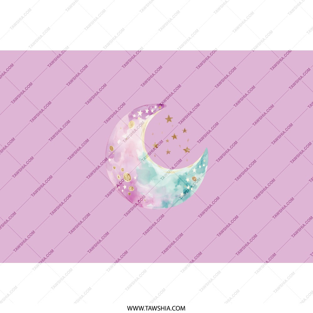 Pastel Moon Tumbler, Celestial Tumbler, Watercolor Moon, Starry Tumbler, Gift for Her, Cute Tumbler, Trendy Tumbler, Travel Mug, Gift - Tawshia