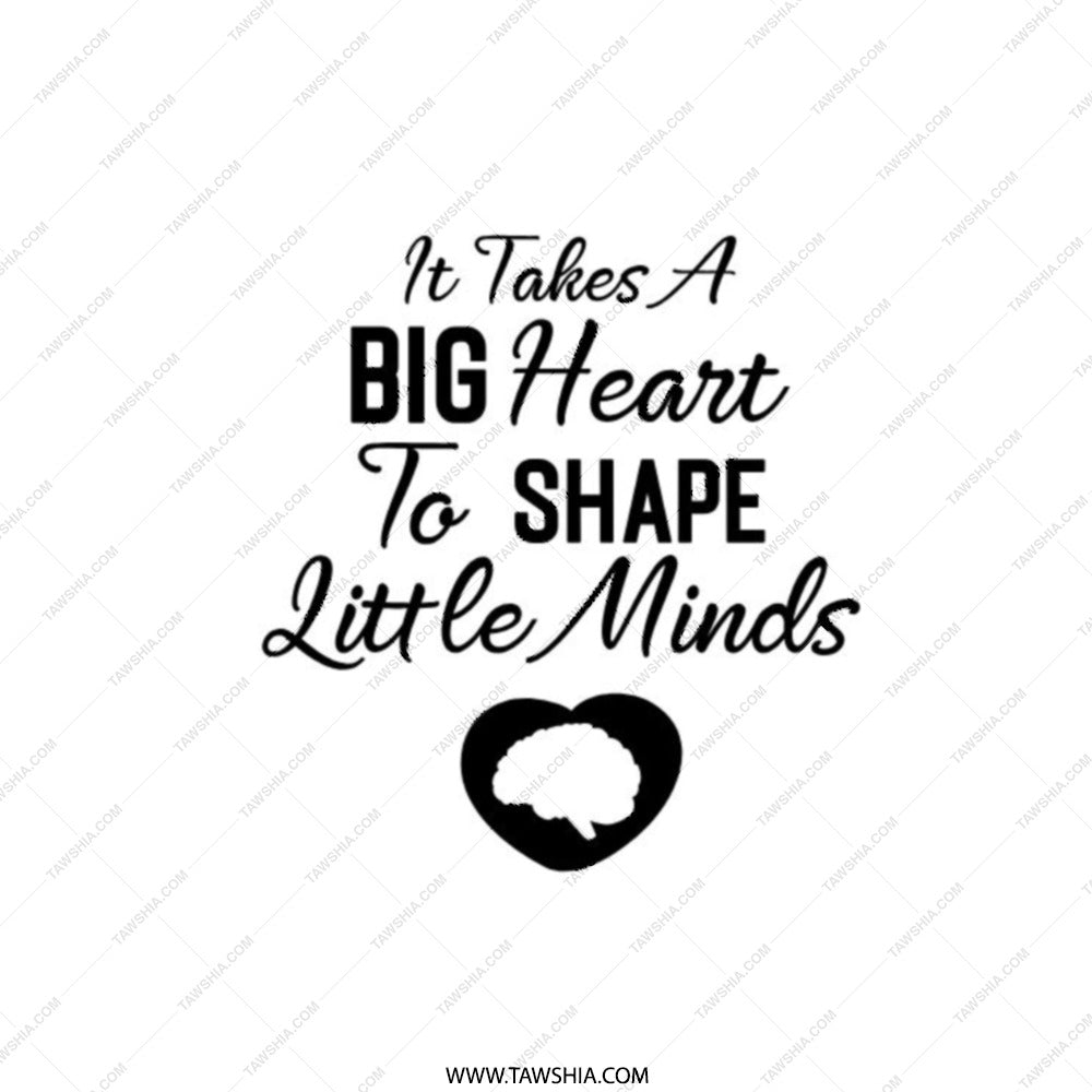 Teacher Appreciation Pocket Mirror, Big Heart to Shape Little Minds Mirror, Teacher Gift, Pocket Mirror Gift for Teachers - Tawshia