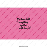 Mothers Hold Everything Together Tumbler, Mom Tumbler, Gift For Mom, Mother's Day Gift, Mom Appreciation, Pink Tumbler, Tumblers - Tawshia
