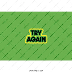 Try Again Tumbler, Motivational Tumbler, Positive Affirmation Gift, Inspirational Tumbler, Encouragement Gift, Gift for Friend - Tawshia