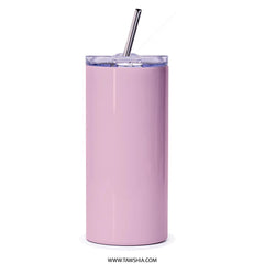 Stylish Pink Insulated Tumbler with Straw Drinkware Product