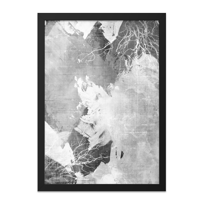 Abstract Mountain Wall Art, Grey Mountain Print, Minimalist Home Decor, Modern Art Print, Nature Inspired Artwork, Unique Wall Decor - Tawshia