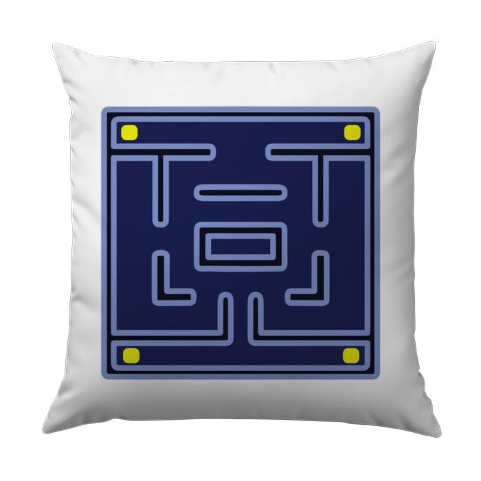 Maze Pillow, Modern Abstract Pillow, Geometric Pillow, Decorative Pillow, Home Decor, Square Pillow, Navy Blue Pillow - Tawshia
