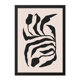 Abstract Plant Wall Art, Black and Beige Print, Botanical Art Print, Modern Home Decor, Minimalist Art, Living Room Wall Art - Tawshia